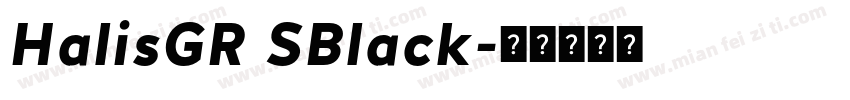 HalisGR SBlack字体转换